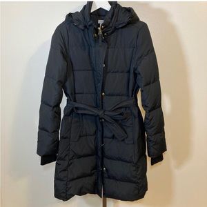 J.Crew Belted Mid-Length Puffer Coat Size Large (EUC)